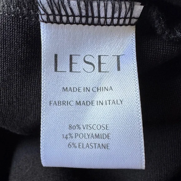 LESET Rio Stretch Ponte Slim Black Pants - Picture 6 of 6